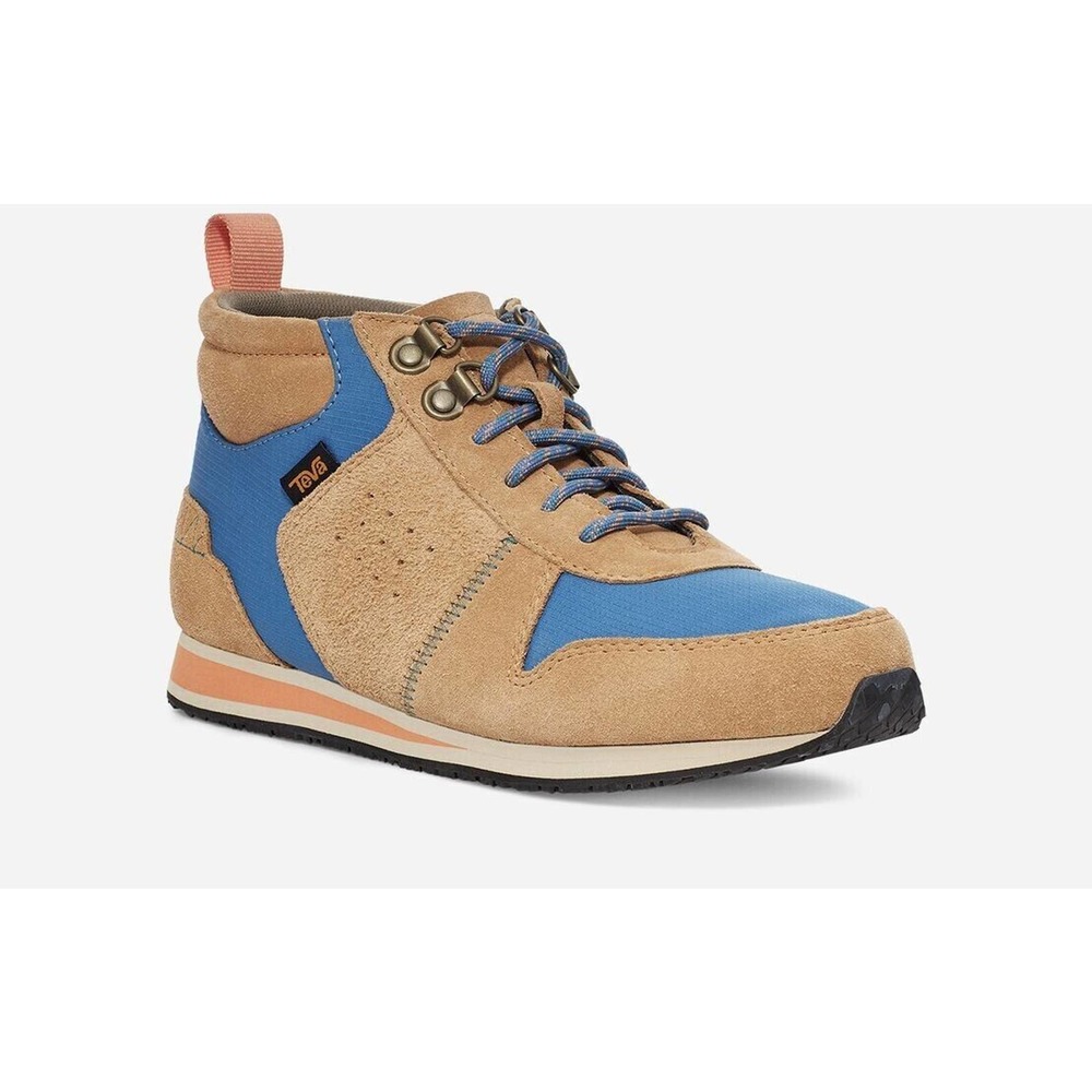 Teva Highside 84 Mid 1125671 Women's Tan & Blue Lace-Up Sneaker Shoes Size US 11